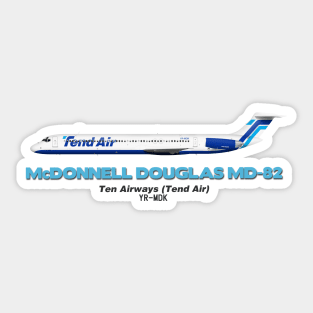 McDonnell Douglas MD-82 - Ten Airways (Tend Air) Sticker